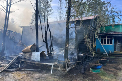 В селе Майя на месте пожара обнаружен труп мужчины / ЯСИА   