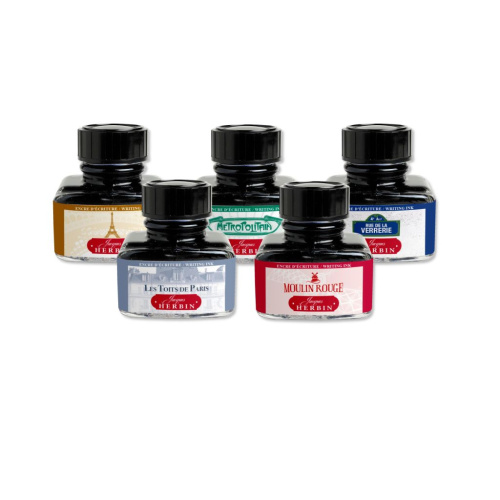 Чернила Herbin в банке 30 мл, Цвета Парижа