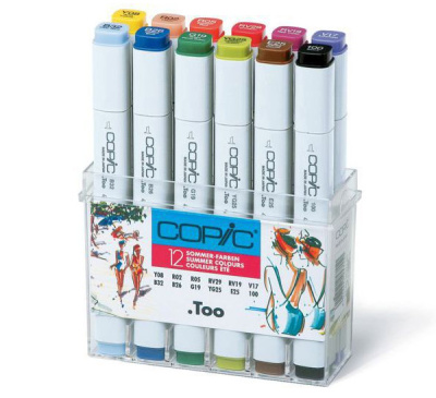 Набор маркеров Copic 12 шт "Лето"