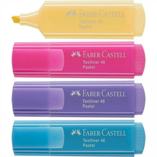 Текстовыделитель Faber-castell "46 Pastel" ванильный, 1-5 мм