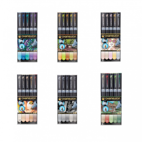 Набор маркеров Chameleon 5 шт, разные цвета