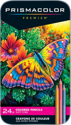 Набор карандашей цветные Prismacolor "Premier" 24 цвета, металлическая коробка