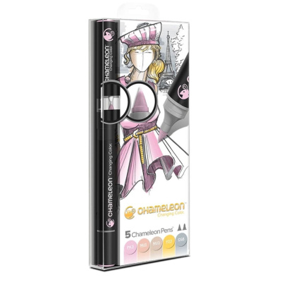 Набор маркеров Chameleon "Пастельные тона", 5цв
