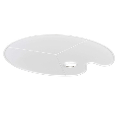 Палитра пластиковая овальная Малевичъ, без ячеек