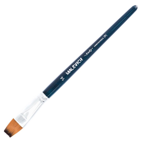 Кисть синтетика №14 плоская Малевичъ "Энди"