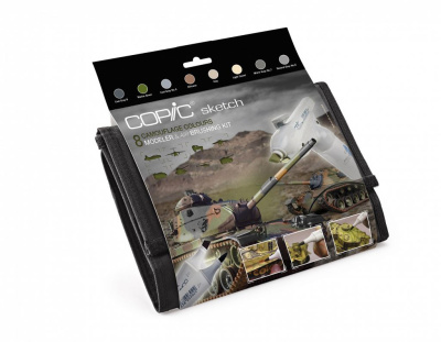 Набор маркеров Copic Sketch Камуфляжные цвета 8цв + блендер