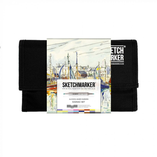 Набор маркеров SKETCHMARKER & Pushkinskiy Синьяк 24 шт