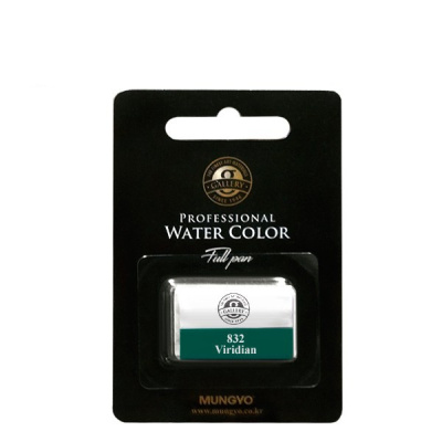 Акварель Mungyo, большие кюветы, цвет Viridian