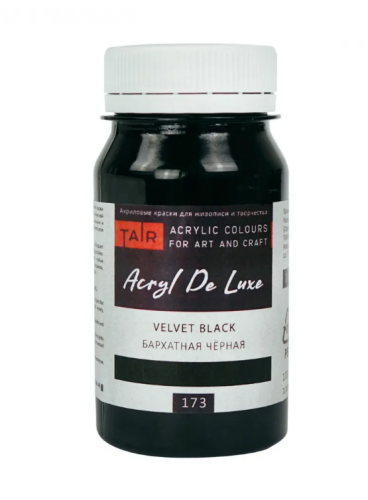 Акрил "Hobby Delux" 100 мл Бархатистая чёрная