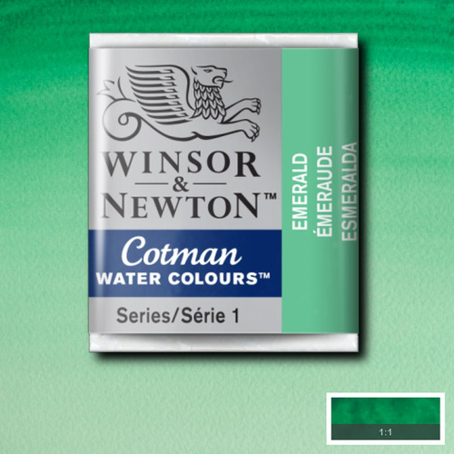 Акварель Winsor&Newton "Cotman" в кювете Изумрудный
