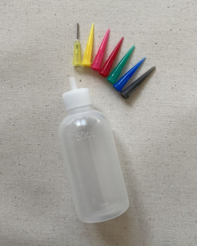 Бутылочка для нанесения краски, 50 мл, 7 насадок