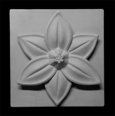 Гипс Орнамент "Шестилистник.Цветок лотоса"
