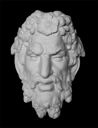 Гипс Маска Сатира