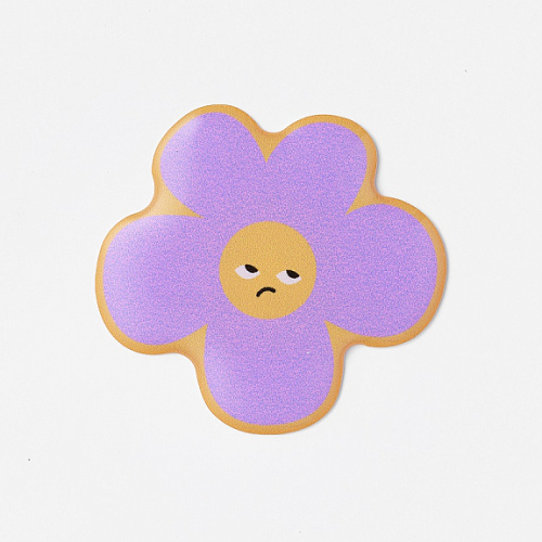 Стикер объемный "Цветочек Скептик сиреневый"