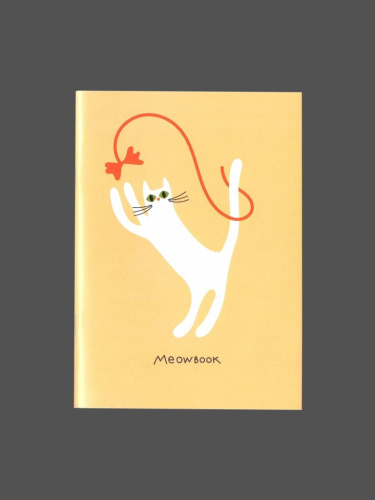 Блокнот нелинованный "Мяубук песочный" А6