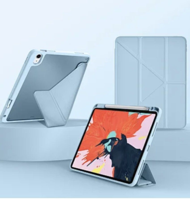 Чехол-книжка WIWU Smart Folio для Apple iPad Air 4/5 и Air 11 (2024/2025), с подставкой (голубой)