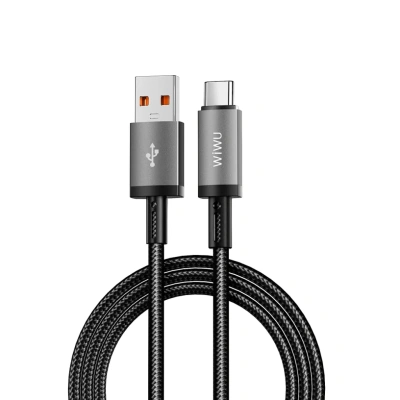 Кабель WiWU Titanlink USB/Type-C 3A 1.0м (Wi-C054) (черный)