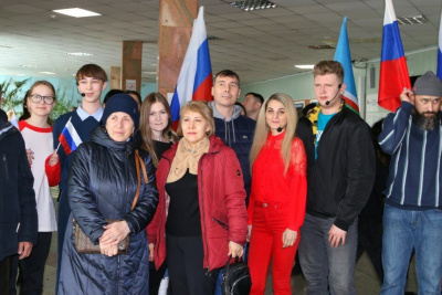 В якутском аэропорту "Полярный" прошли акции в поддержку российских военных / ЯСИА   Республика Саха (Якутия)