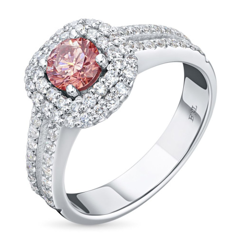 Классическое кольцо из белого золота э0912кц07166700_pink