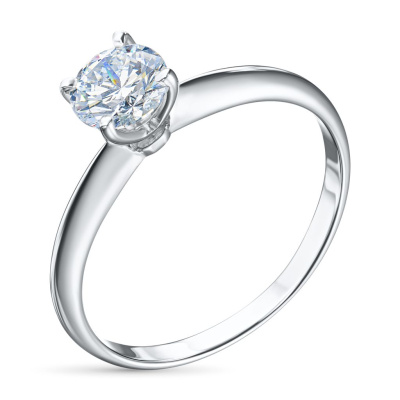 Помолвочное кольцо из белого золота э0912кц06181200_white