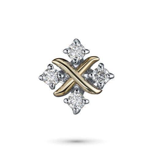 Подвеска из белого золота с бриллиантами э4801пд07191300