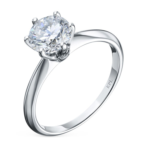 Помолвочное кольцо из белого золота э4012кц01178400