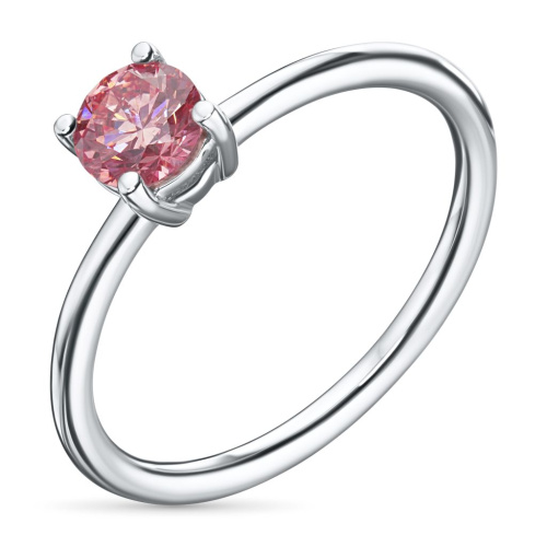 Классическое кольцо из белого золота э0912кц08210868_pink