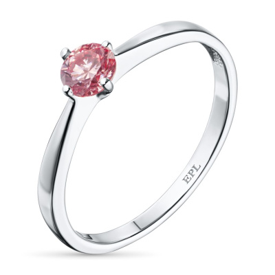 Классическое кольцо из белого золота э4012кц02134300_pink