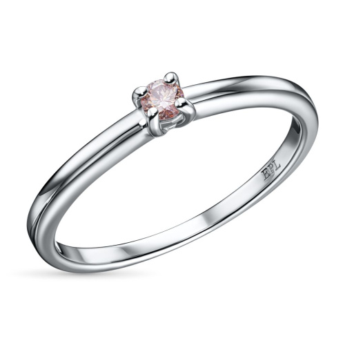 Помолвочное кольцо из белого золота э0912кц01162900_pink