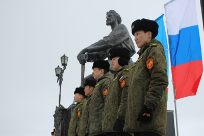 В Якутске прошел концерт-митинг в поддержку специальной военной операции / ЯСИА Якутск Якутск Республика Саха (Якутия)
