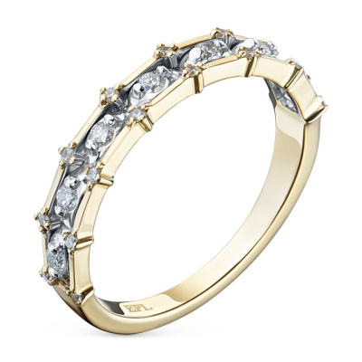 Кольцо из красного золота с бриллиантами э4801кц05220354