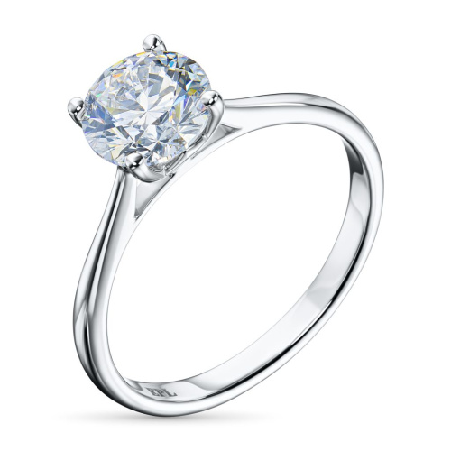 Помолвочное кольцо из белого золота э4712кц07220864_white