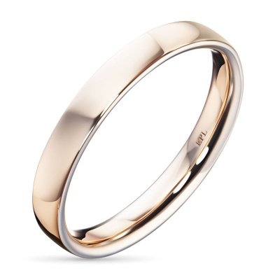 Гладкое кольцо из красного золота э0200кц01210551