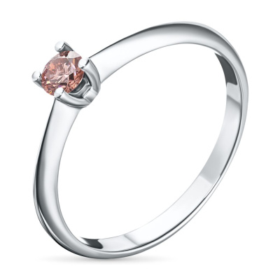 Кольцо из белого золота э0912к_0719020_pink