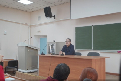 Николай Бугаев выступил перед студентами АГАТУ о специальной военной операции на Украине / ЯСИА   