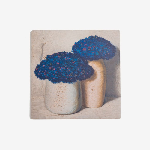 Подставка керамическая для чашки "Букет Васильков"