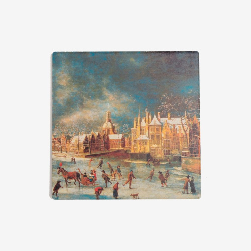 Подставка керамическая для чашки "Зимний вид Лейдена"