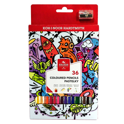Набор карандашей цветных Koh-I-Noor "Teenage" 36цв., заточен., картон, европодвес