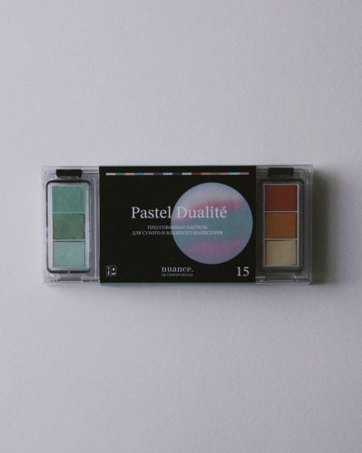 Набор пастели прессованной nuance. Pastel Dualit?, Le Silence (тишина), 15 цв