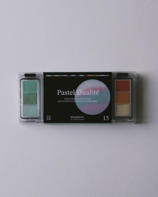 Набор пастели прессованной nuance. Pastel Dualit?, Le Silence (тишина), 15 цв