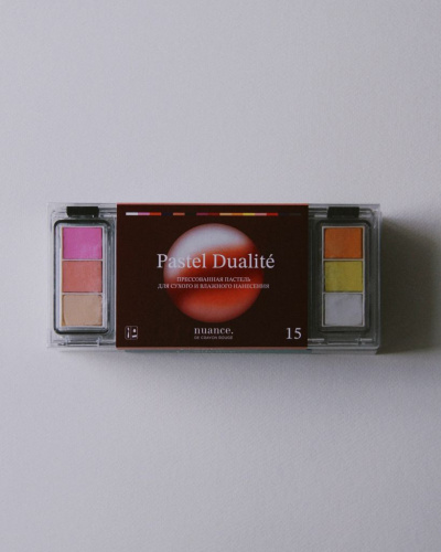 Набор пастели прессованной nuance. Pastel Dualit?, L’Aube (рассвет), 15 цв