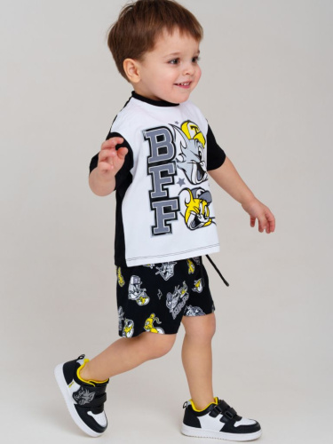 Комплект детский трикотажный для мальчиков: фуфайка (футболка), шорты