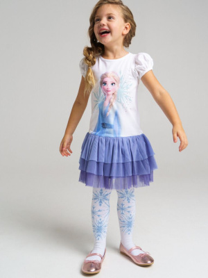 Платье трикотажное с принтом «Холодное сердце»