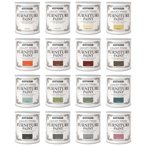 Краска для мебели Rust-oleum "Chalky" банка 125 мл, матовые цвета и металлик