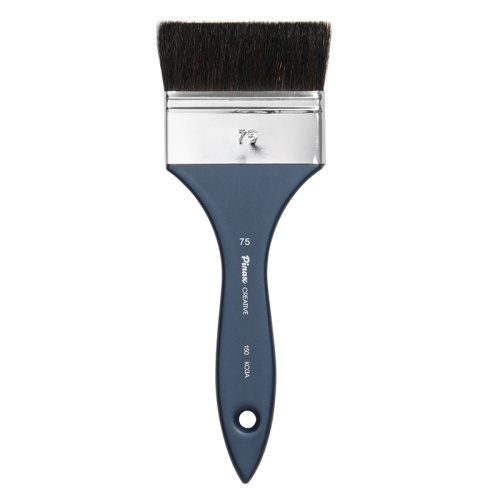 Кисть коза черная №75 флейц Pinax "Creative 150" короткая ручка