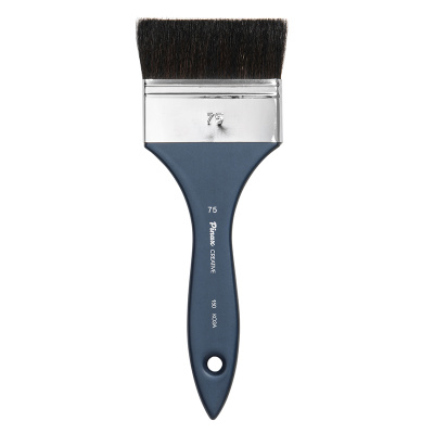 Кисть коза черная №75 флейц Pinax "Creative 150" короткая ручка