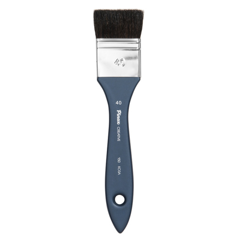 Кисть коза черная №40 флейц Pinax "Creative 150" короткая ручка