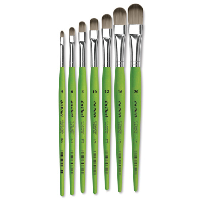 Кисть синтетика овальная Da Vinci 375 Fit For School &Hobby короткая ручка