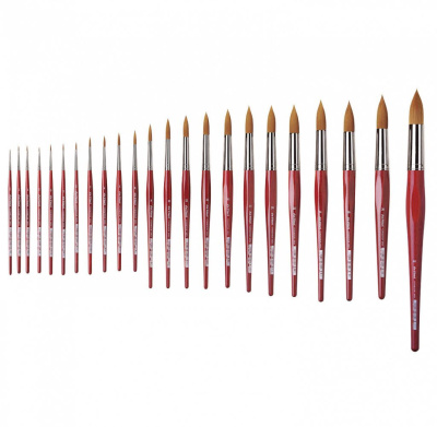 Кисть синтетика круглая Da Vinci 5580 Cosmotop Spin короткая ручка