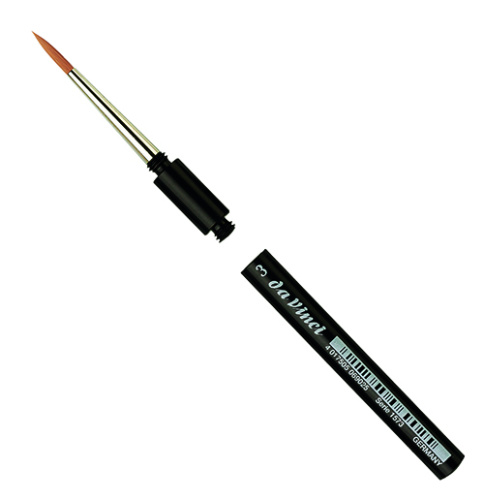 Кисть синтетика №3 круглая Da Vinci 1573 короткая ручка, съемная